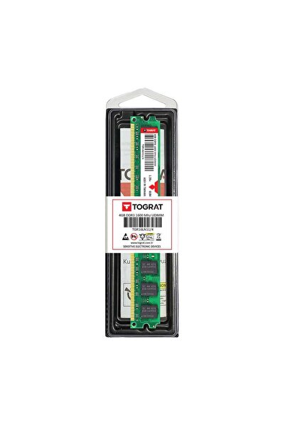 Tograt 4gb Ddr3l 1600 Mhz Masaüstü Pc Ram Bellek - Tgr16ln11/4 - 1.35v