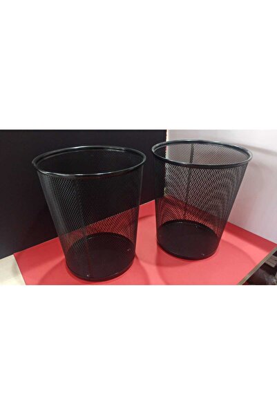 ROT YELKEN- ROT Metal File Çöp Kutusu Siyah Renkli 540g  (2 ADET FİYATII..)