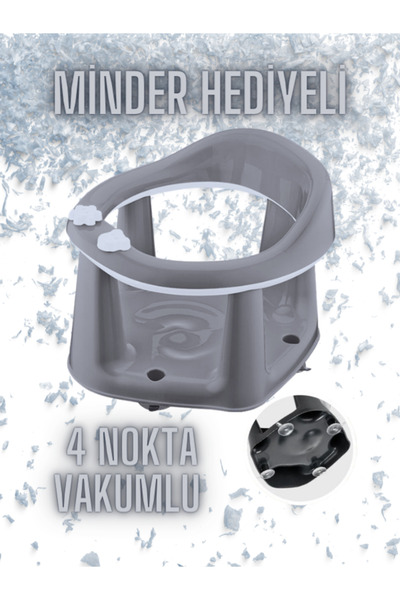 AYVELLA Vakumlu Tombik Mama Koltuğu Minder Hediyeli Banyo ve Mama Sandalyesi