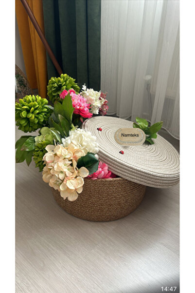 naylişhome Natural, iuta, cu model, coș, în dulap, cameră pentru copii, organ...