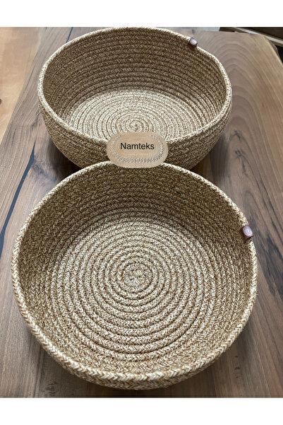 naylişhome Натуральний кошик з джутовим візерунком для шафи Дитяча кімната Ор...