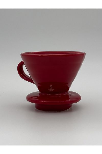 Grossberg Coffee V60-02 Red Coffee Jug Set
