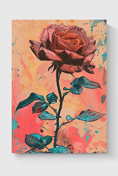 Luna Marissa Αφίσα με κόκκινο τριαντάφυλλο χωρίς πλαίσιο