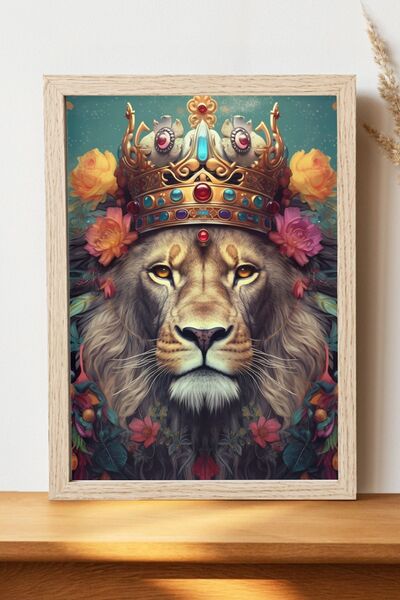 Luna Marissa Εικονογράφηση Αφίσα Λιονταριού - Αφίσα τοίχου από γυαλιστερό χαρ...