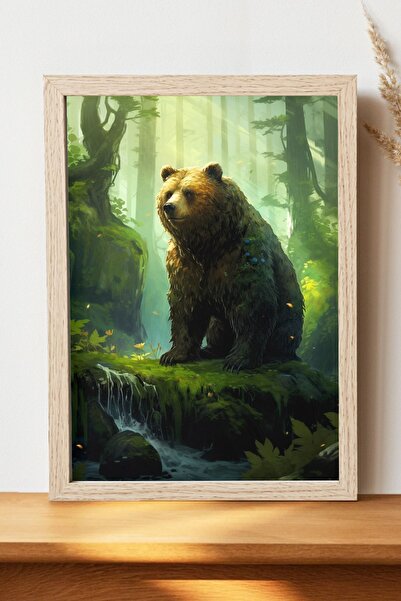 Luna Marissa Αφίσα με αρκούδα - Αφίσα τοίχου από γυαλιστερό χαρτί χωρίς πλαίσιο