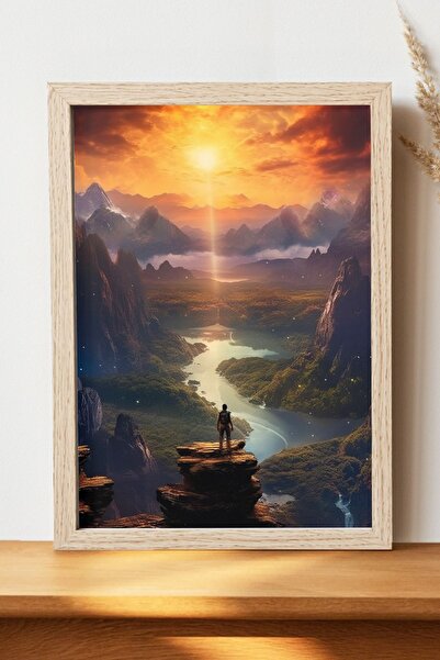 Luna Marissa Αφίσα τοπίων - Αφίσα τοίχου από γυαλιστερό χαρτί χωρίς πλαίσιο