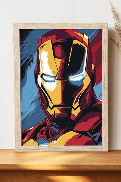 Luna Marissa Αφίσα Iron Man - Αφίσα ψηφιακής τέχνης από χοντρό χαρτί χωρίς πλ...