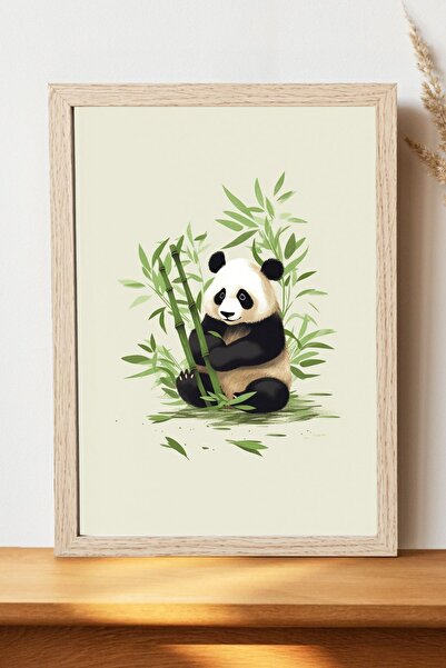 Luna Marissa Αφίσα Panda - Αφίσα τοίχου από γυαλιστερό χαρτί χωρίς πλαίσιο