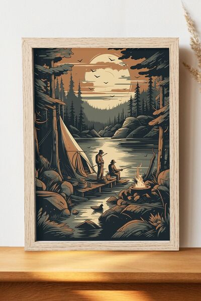 Luna Marissa Καλλιτεχνική αφίσα τοπίων - Χοντρό χαρτί χωρίς πλαίσιο, ψηφιακή ...