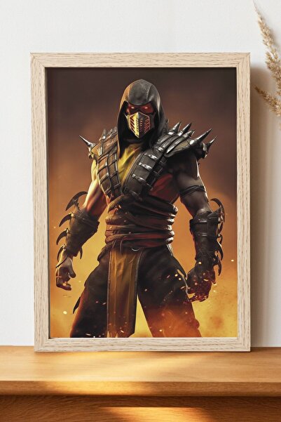 Luna Marissa Αφίσα Mortal Kombat Scorpion - Αφίσα τοίχου από γυαλιστερό χαρτί...