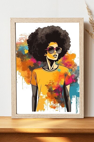 Luna Marissa Αφίσα Αφρικανής Γυναίκας - Αφίσα τοίχου από γυαλιστερό χαρτί χωρ...