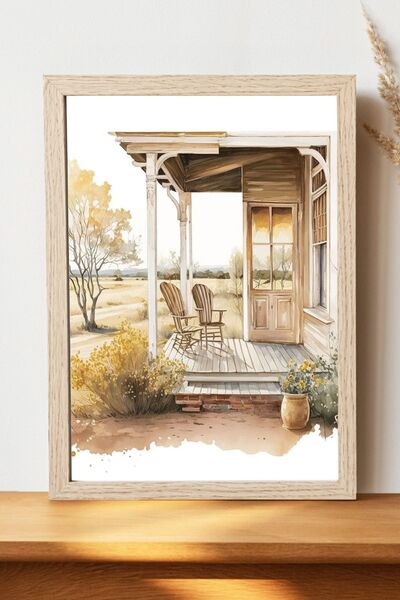 Luna Marissa Αφίσα σκηνικού βεράντας - Αφίσα τοίχου από γυαλιστερό χαρτί χωρί...