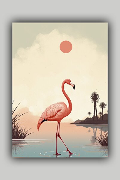 Luna Marissa Αφίσα Flamingo χωρίς πλαίσιο τοίχου