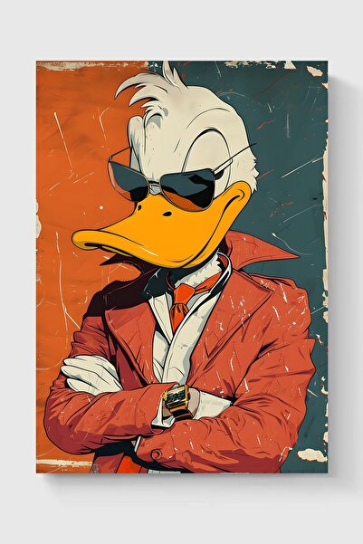Luna Marissa Ρετρό αφίσα τοίχου με τον Ντόναλντ Ντακ χωρίς πλαίσιο
