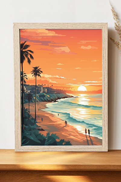 Luna Marissa Αφίσα τοπίων - Αφίσα τοίχου από γυαλιστερό χαρτί χωρίς πλαίσιο