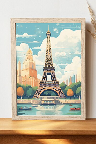 Luna Marissa Αφίσα του Παρισιού του Άιφελ - Αφίσα τοίχου από γυαλιστερό χαρτί...