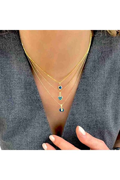 byBurak GOLD Nazar Boncuk Kolye Ucu – KLU0481