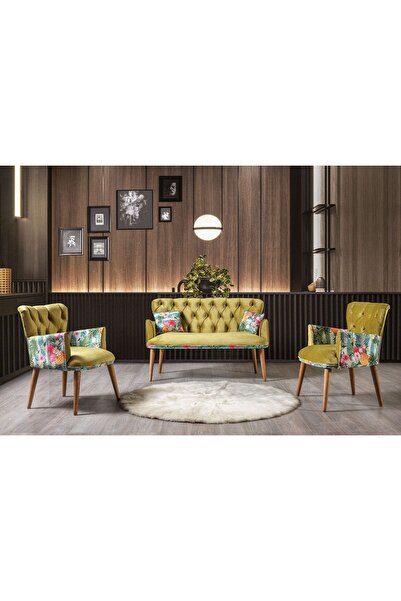 mobilyabazari Santana 2+1+1 Çay Seti Koltuk Takımı