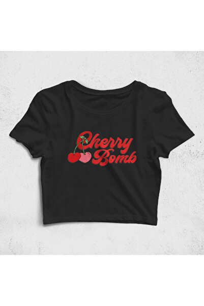 Built By Crazy Tricou Croptop cu model Cherry Bomb