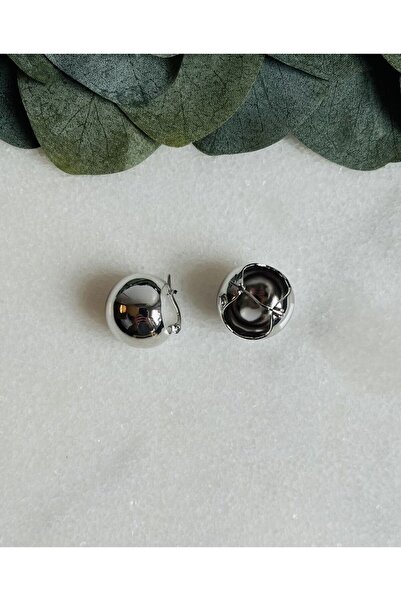 tindra studio Big Ball Earrings - Steel Ball