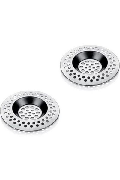 easyso Stainless Metal 2-Piece Round Kitchen Sink Drain Strainer, Bathroom Sink Hole Trash Stopper
