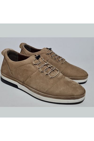 Öztürk Ανδρικά παπούτσια casual από γνήσιο δέρμα Nubuck - Άνετη μαλακή σόλα BRAND-200