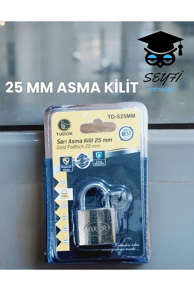 SEYFİKİRTASİYE 25 CMM Padlock Cabinet - Rustproof and Durable