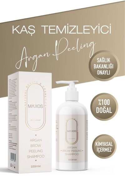 Maxos Kaş Temizleyici Argan Peeling & Şampuan 100ml Özel Formül