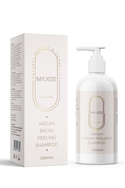 Maxos Kaş Temizleyici Argan Peeling & Şampuan 100ml Özel Formül