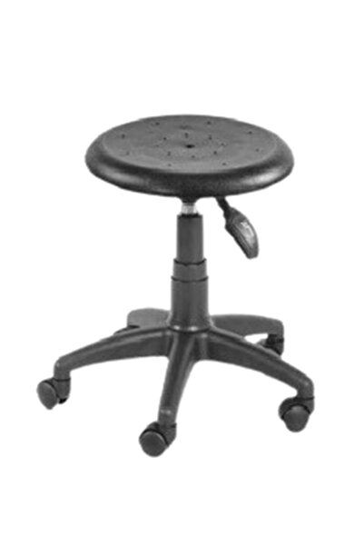 KamusalMarket Plastik Oturaklı Monoblok Laboratuvar Tabure Plastik Ayaklı