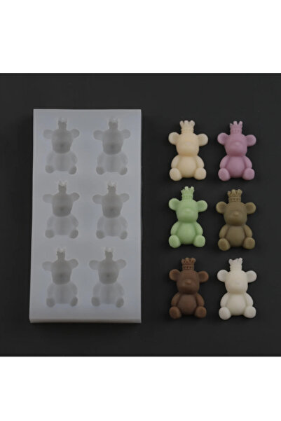 Sirius Hobi Epoksi Kalıp Mum Küçük Ayıcık Jelibon Kalıpları 3