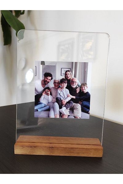 Limon Dekor Wooden Gift Decorative Photo Frame with Round Corners