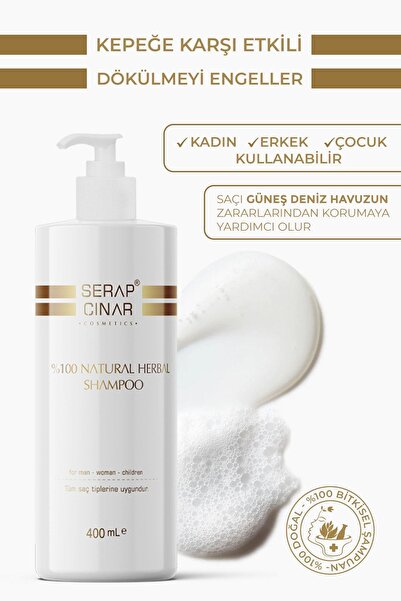 Serap Çınar Cosmetics Bitkisel Şampuan 500ml