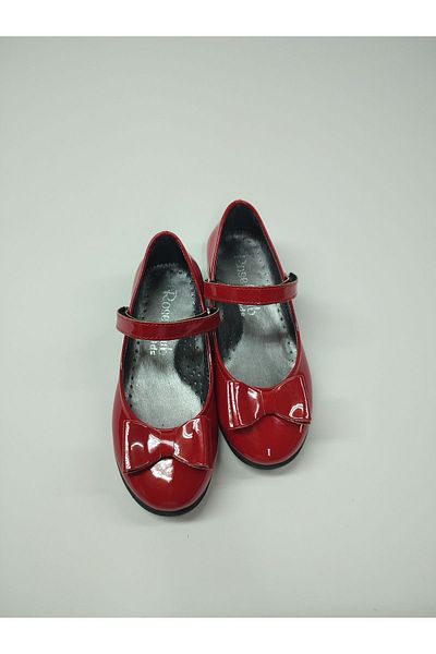 Rose Club Kids Girl's Baby Red Patent Leather Orthopedic Ballerina Shoes