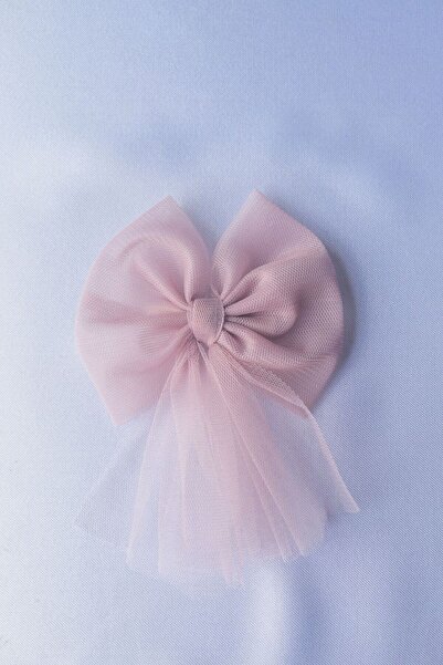 Luludy Kids مشبك من التول الوردي المجفف للفتيات - مشبك