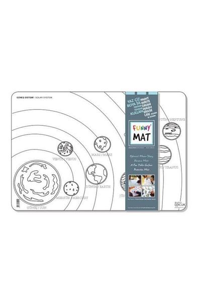 Akademi Çocuk Funny Mat - Solar System 33,5X48Cm