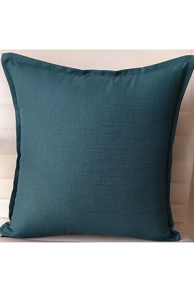 Fabric by Gülçin Keten Premium Yumuşak Doku Kumaş Petrol Yeşili Düz Renk Kırl...