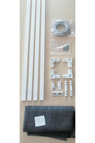 bautech 17*25  PENCERE SİNEKLİK TAM TAKIM  BEYAZ