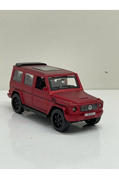 Shem لعبة سيارة مرسيدس G63 جيب معدنية حمراء معدنية مع صوت وضوء ديست موديل سيا...