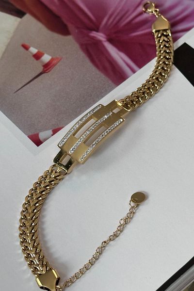 Trendy Butik Steel Rib Model Bracelet