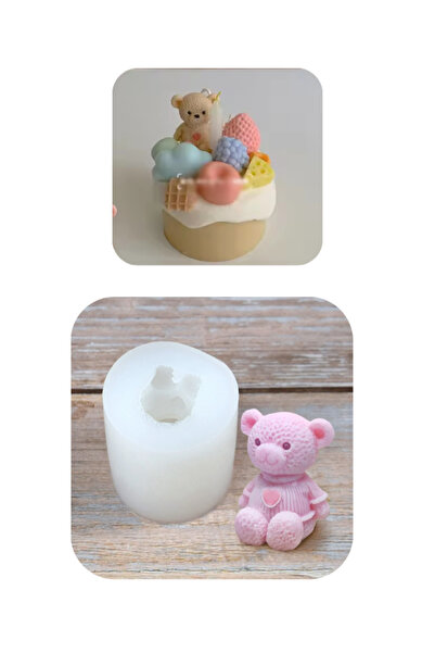 Sirius Hobi Epoksi Kalıp Mum Sabun Alçı Ayıcık Kalıpları Model 3