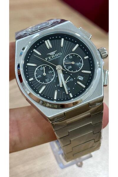 FERRO Marka Özel Kesim Çelik İç Aksamlar Aktif Erkek Kol Saati