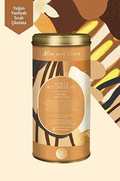 Mim and More Vanilla Hot Chocolate - Vanilyalı Sıcak Çikolata Vanilla Hot Chocolate, 200 gr