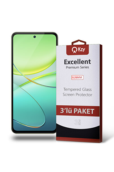 KZY İletişim Vivo V30 Lite Uyumlu Temperli Ekran Koruyucu Kırılmaz Cam Ekonom...