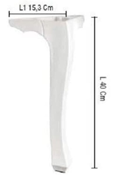 EnesBeyy 40cm Lükens Beyaz Sehpa Ayağı