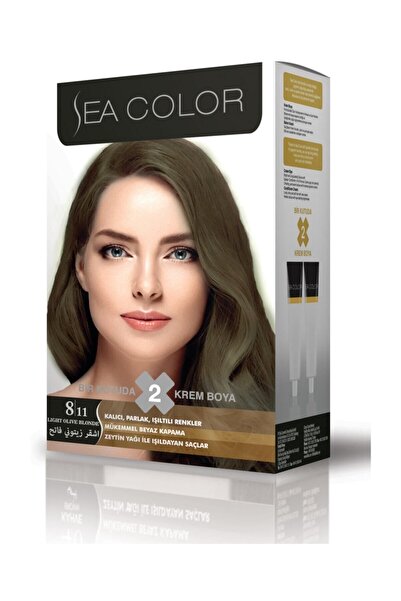 Sea Color Saç Boyası 8,11 Yoğun Açık Küllü Kumral