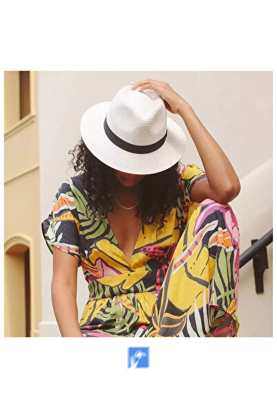 Kardelen Butik Denizli Πολυτελές ψάθινο καπέλο παραλίας - Για γυναίκες και άν...