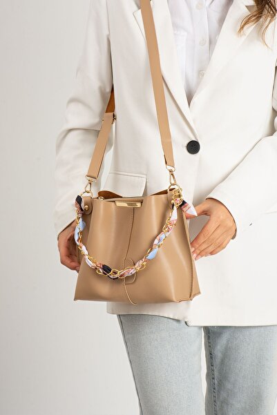 İAMBTŞY Geantă de mână și de umăr pentru femei cu eșarfă cu 3 ochi - curea în...