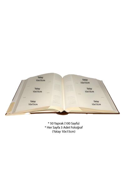 Aledo Fotoğraf Albümü 10x15cm 300’lük Deri Özel Lüks Albüm-l1300-siyah (NOT BÖLÜMLERİ VAR)