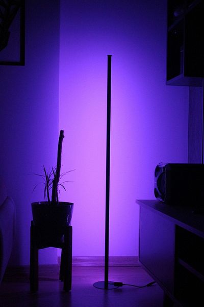 ÖZER LİGHT 16 Color Decorative Corner Led Floor Lamp - Rgb Controlled
